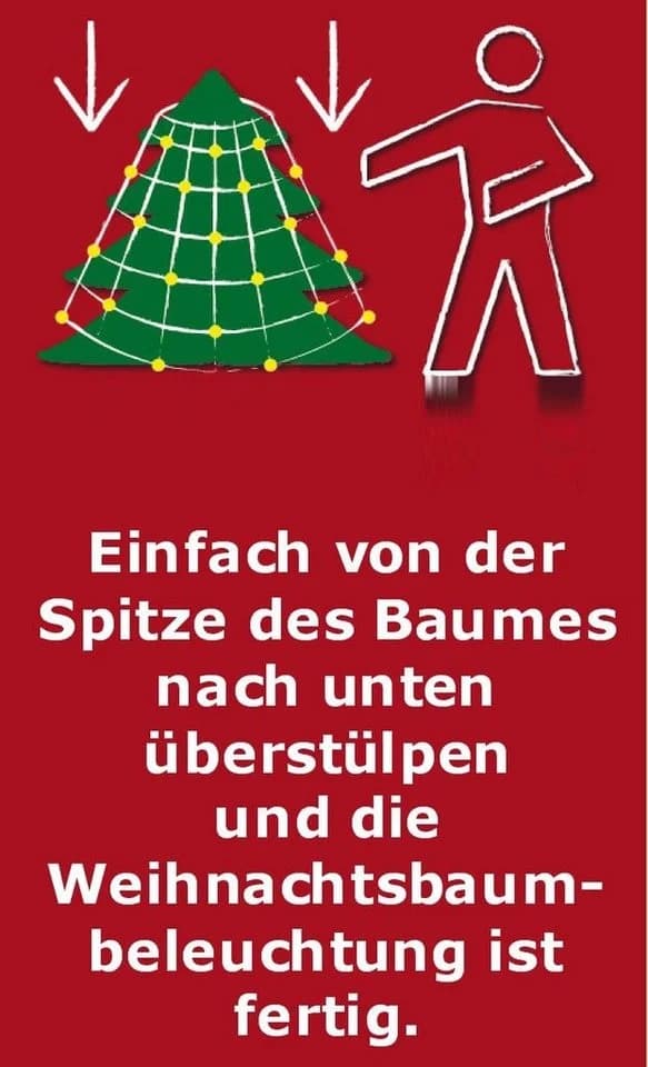 Coen Bakker Deco BV LED-Lichternetz Warmweiß Trapez für Weihnachtsbaum