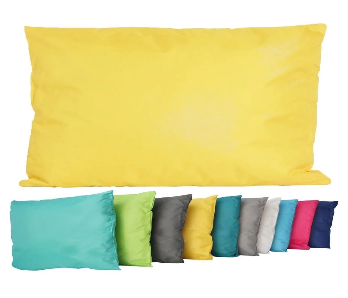 JACK Dekokissen Outdoor Lounge Kissen 30x50cm Gelb Wasserfest - Bild 2