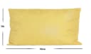 JACK Dekokissen Outdoor Lounge Kissen 30x50cm Gelb Wasserfest Bild 4