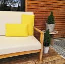 JACK Dekokissen Outdoor Lounge Kissen 30x50cm Gelb Wasserfest Bild 5