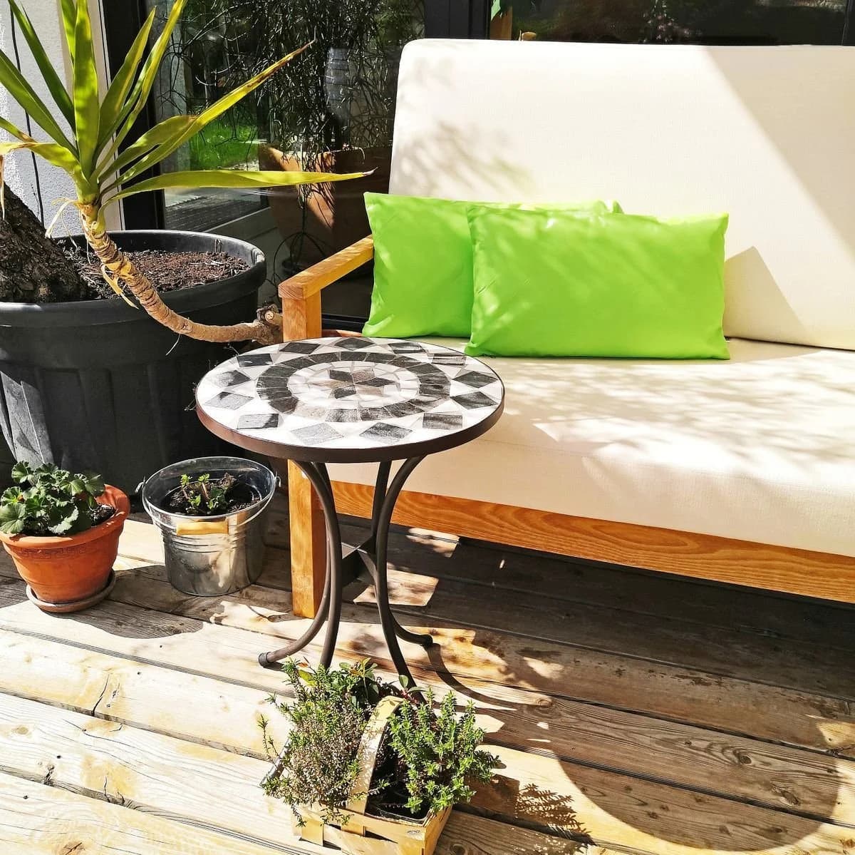 JACK Outdoor Lounge Kissen 30x50cm Grün Wasserfest UV-Resistent