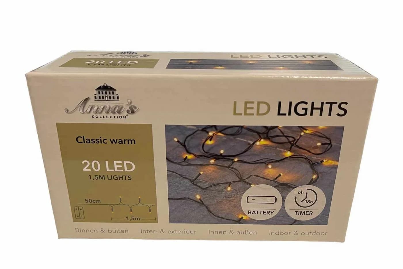 Coen Bakker Deco BV LED-Lichterkette 20 LEDs Schwarz mit Timer - Bild 4
