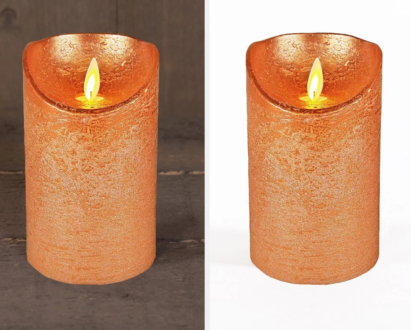 Coen Bakker Deco BV LED-Echtwachskerze mit Timer und Flacker-Flamme