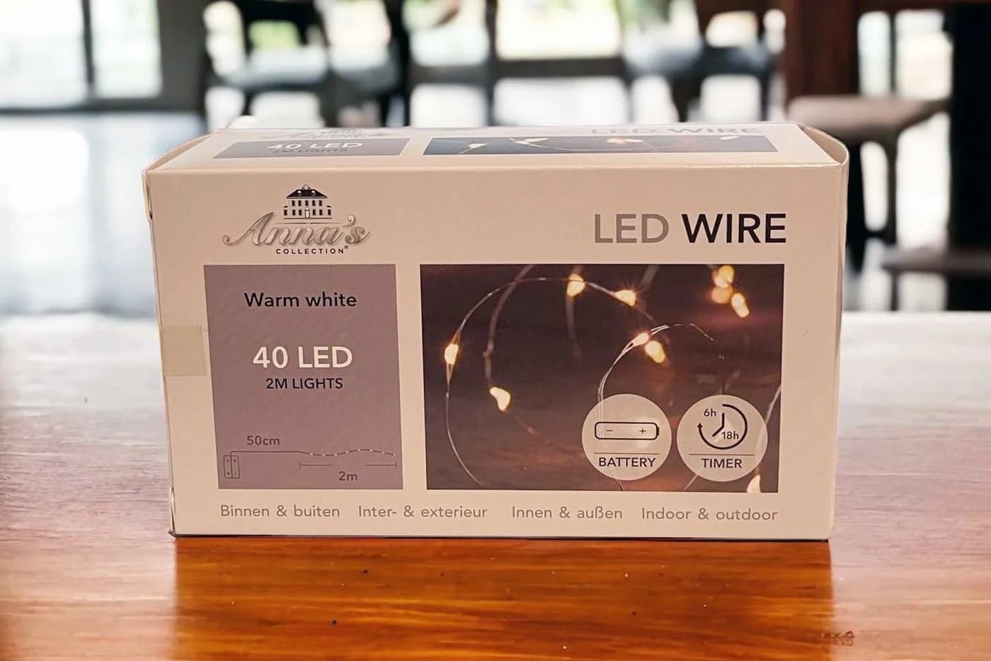 Coen Bakker Deco BV LED-Lichterkette Silber 40 LEDs Timer - Bild 3