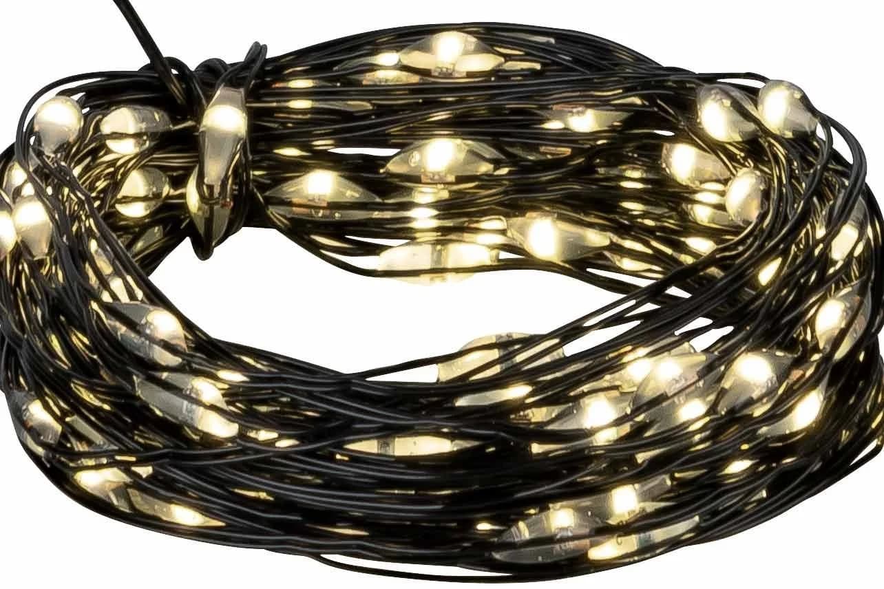 Coen Bakker Deco BV LED-Lichterkette Schwarz 100 LEDs warmweiß Timer