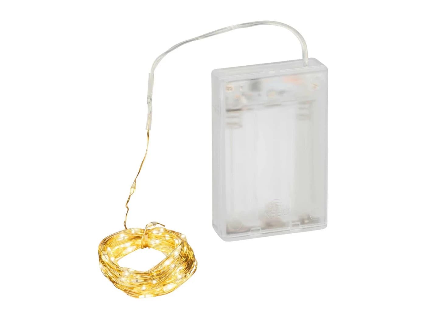 Coen Bakker Deco BV LED-Lichterkette Gold Wire 100 LED warmweiß 4,95m - Bild 2