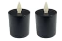 Coen Bakker Deco BV LED-Kerze Votive Candles 2-tlg. Schwarz mit Timer Bild 1