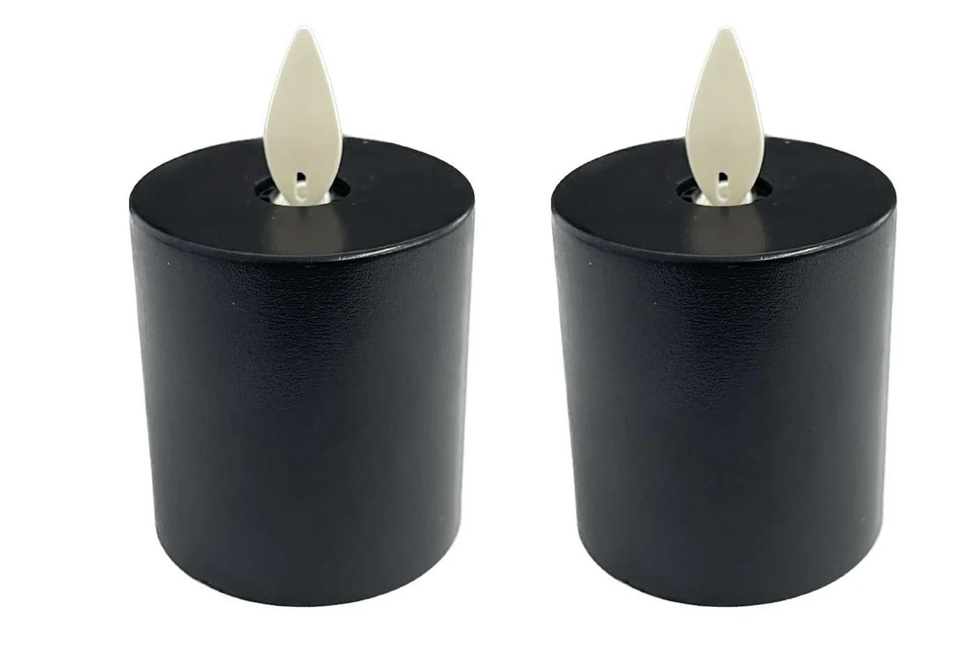 Coen Bakker Deco BV LED-Kerze Votive Candles 2-tlg. Schwarz mit Timer