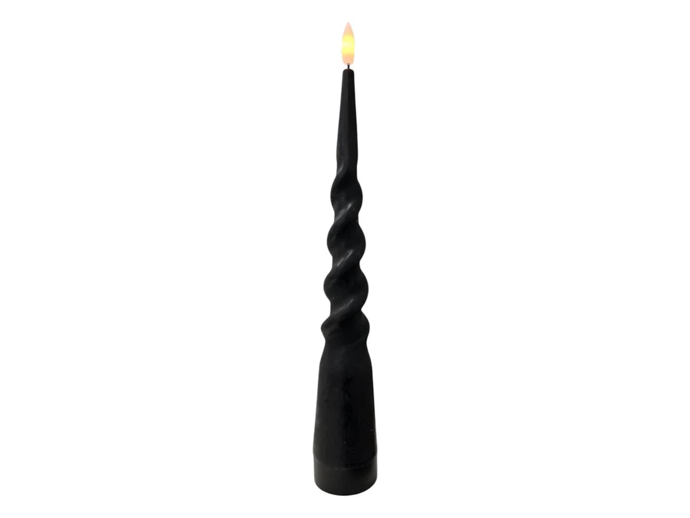 Coen Bakker Deco BV LED-Stabkerze Schwarz mit Timer und 3D-Flamme - Bild 2