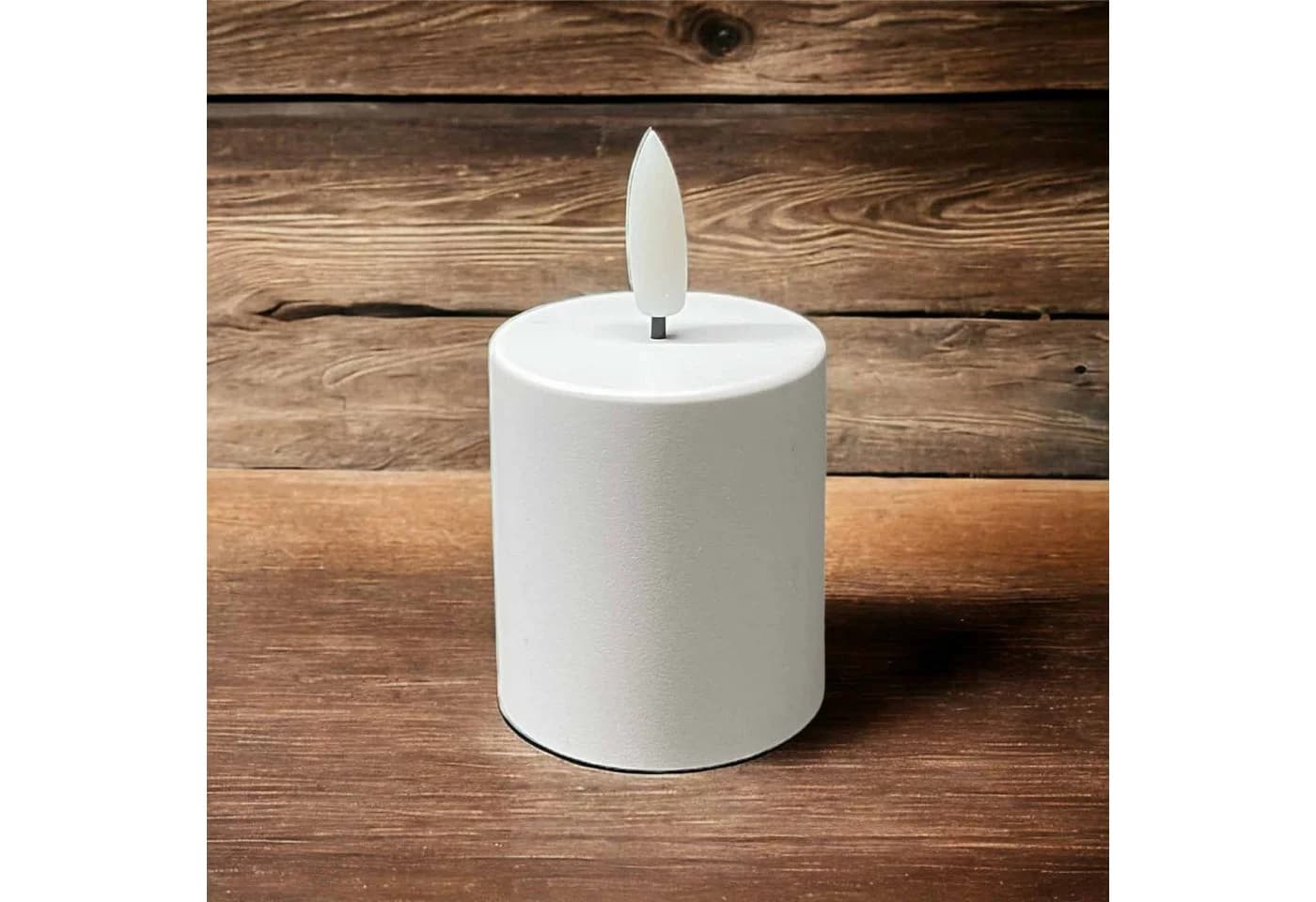 Coen Bakker Deco BV LED-Kerze Votive Candles 2-tlg. Weiß 3D Flamme 6/18h Timer - Bild 3