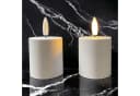 Coen Bakker Deco BV LED-Kerze Votive Candles 2-tlg. Weiß 3D Flamme 6/18h Timer Bild 4
