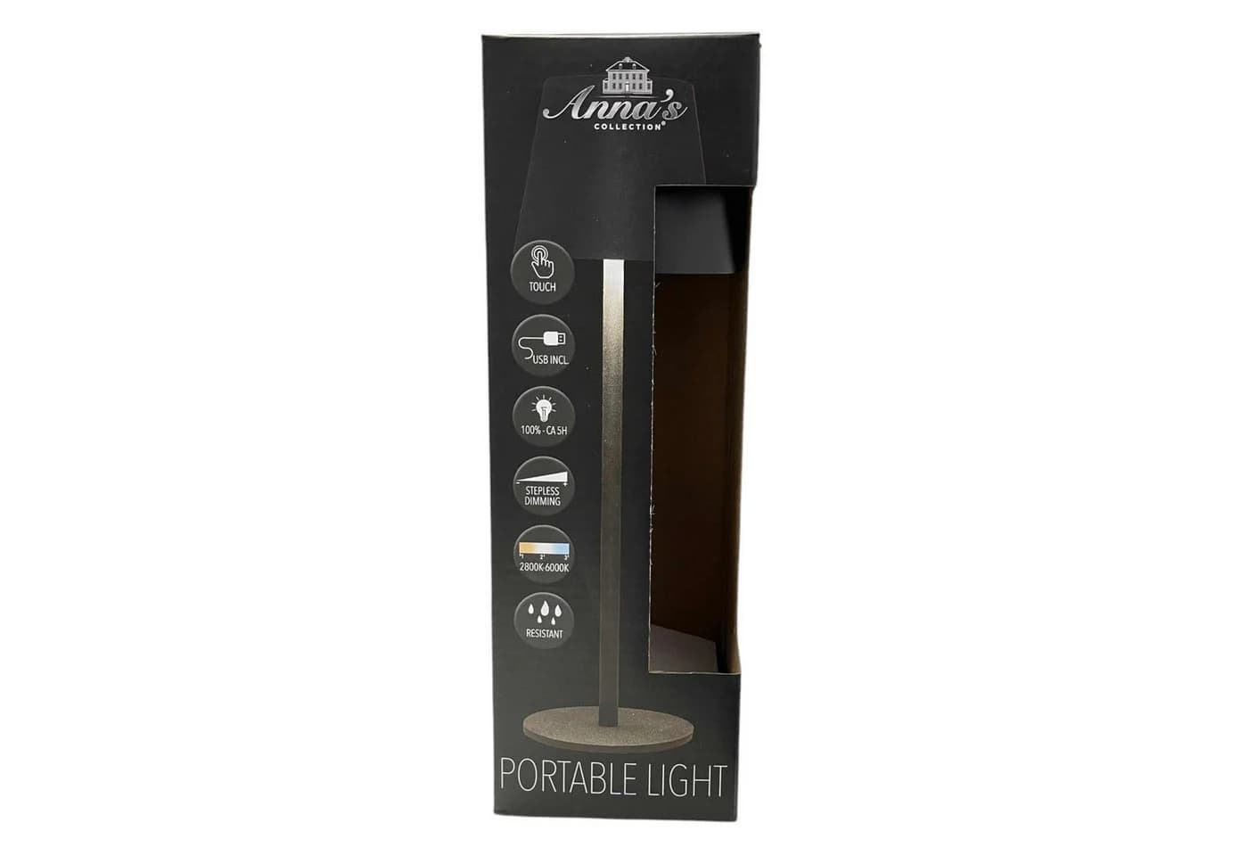 Coen Bakker Deco BV LED Tischleuchte Schwarz Touch Dimmbar USB-C - Bild 5