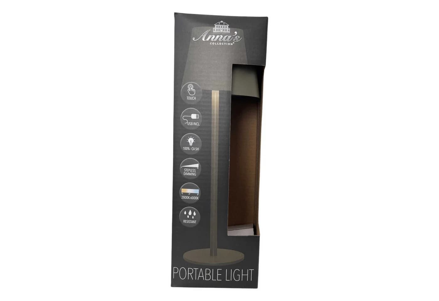 Coen Bakker Deco BV LED Tischleuchte Taupe Touch Dimmbar - Bild 5