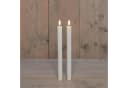Coen Bakker Deco BV LED-Stabkerzen Set Weiß 26cm Timer 3D Flamme Bild 1