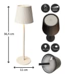 Coen Bakker Deco BV LED Tischleuchte Touch Dimmbar Akku IP44 Beige Bild 3