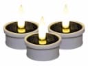 Coen Bakker Deco BV Solar-Teelichter 3er Set Weiß mit 3D-Flamme Bild 2
