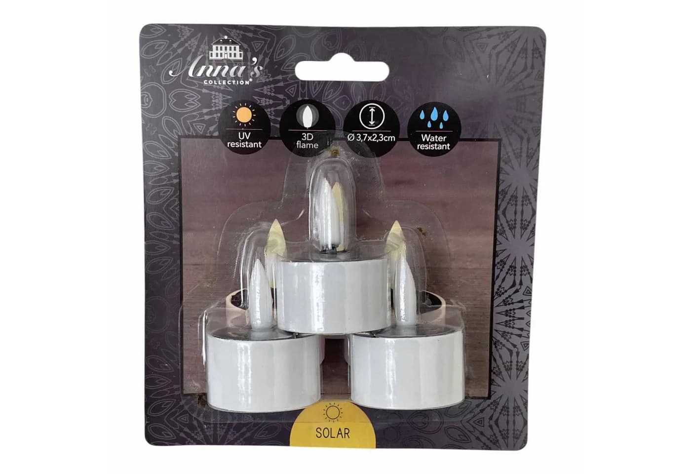 Coen Bakker Deco BV Solar-Teelichter 3er Set Weiß mit 3D-Flamme - Bild 3