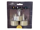 Coen Bakker Deco BV Solar-Teelichter 3er Set Beige mit 3D-Flamme Bild 2
