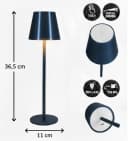 Coen Bakker Deco BV LED Tischlampe Touch Dimmbar Blau IP44 Bild 3