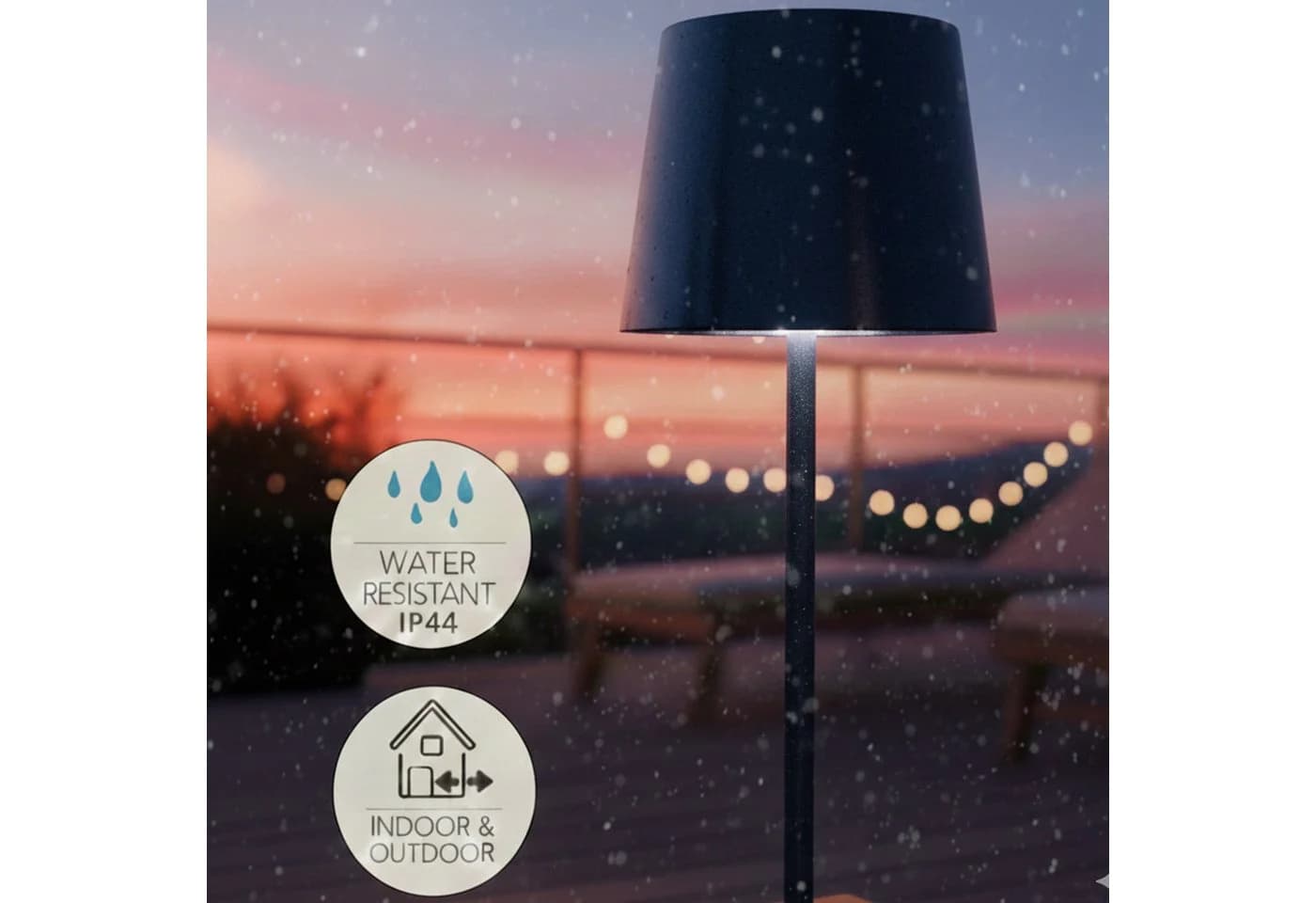 Coen Bakker Deco BV LED Tischlampe Touch Dimmbar Blau IP44 - Bild 4