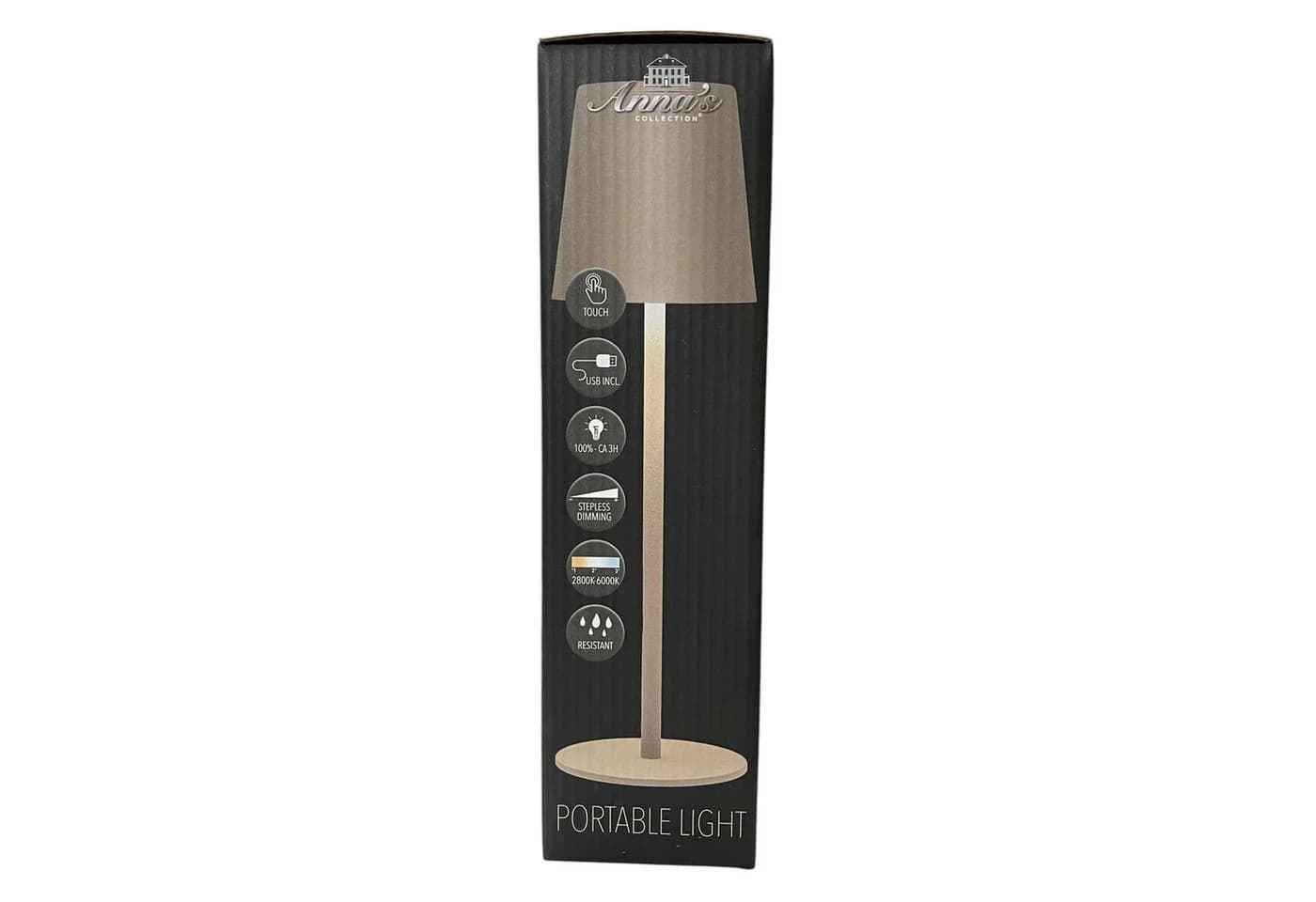 Coen Bakker Deco BV LED Tischlampe Touch Dimmbar Akku IP44 Sand - Bild 4