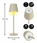 Coen Bakker Deco BV LED Tischlampe Touch Dimmbar Akku IP44 Sand Bild 5