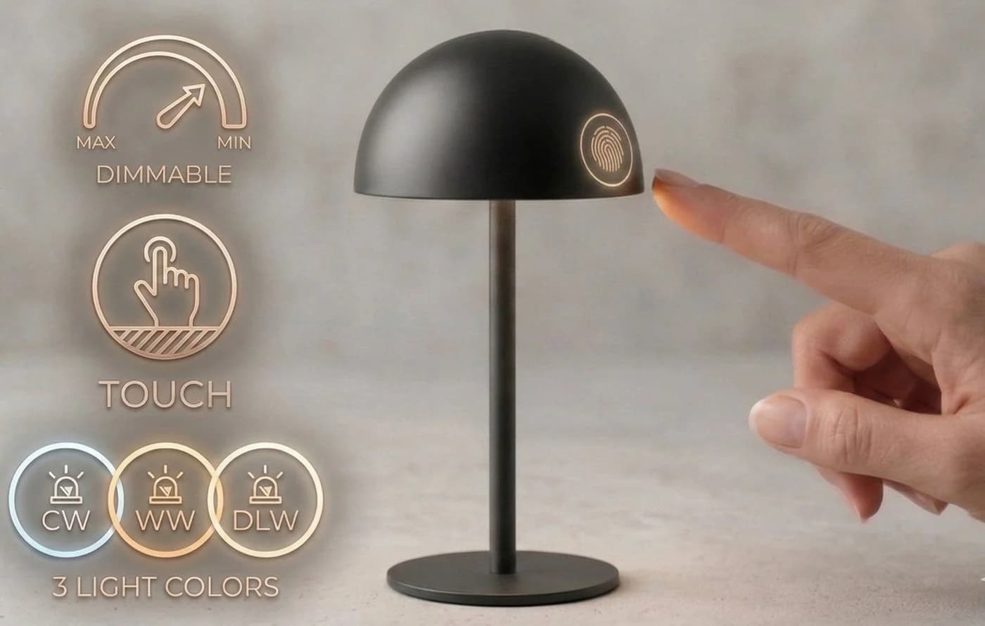 Coen Bakker Deco BV LED Tischleuchte Touch dimmbar grün - Bild 4
