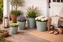 finehomegarden Pflanzkübel Eimer mit Griff Metall Grün Antik Bild 4