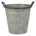 finehomegarden Pflanzkübel Eimer mit Griff Metall Grün Bild 1