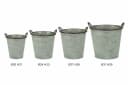 finehomegarden Pflanzkübel Eimer mit Griff Metall Grün Bild 3