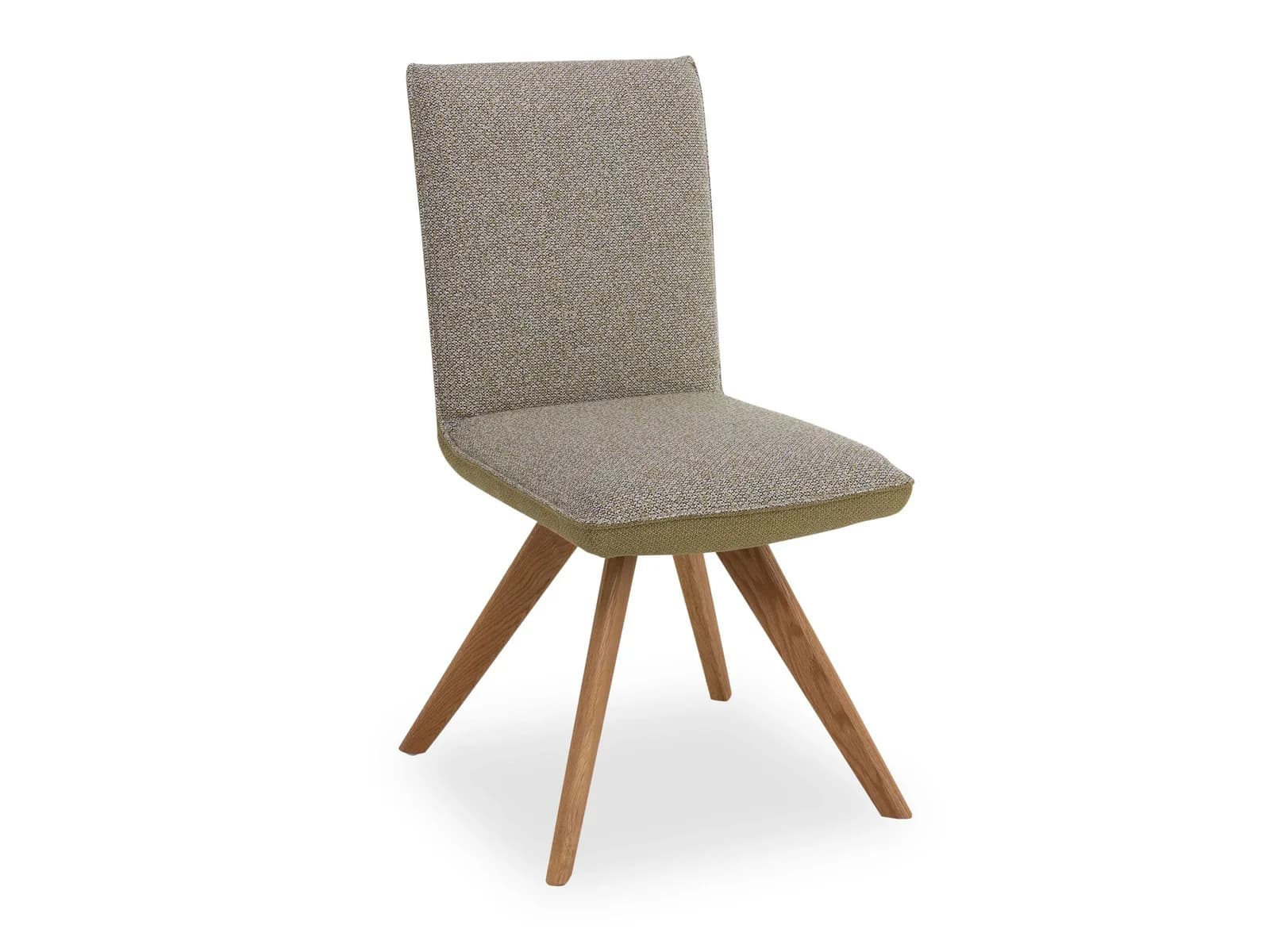 Polsterstuhl KOINOR 1250 Grüngelb Massivholz Wildeiche