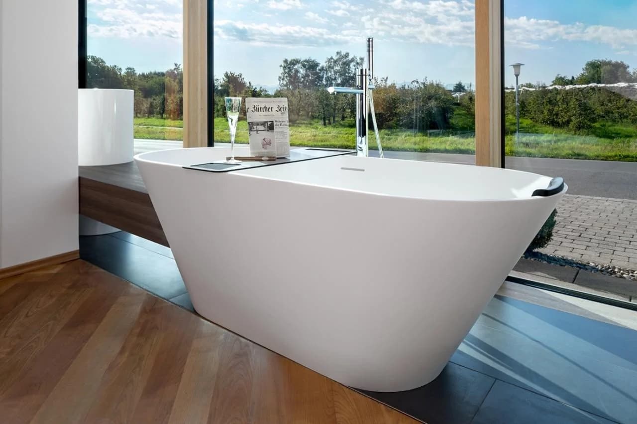 Riho Badewanne Barcelona freistehend weiß matt 170x70x80 cm