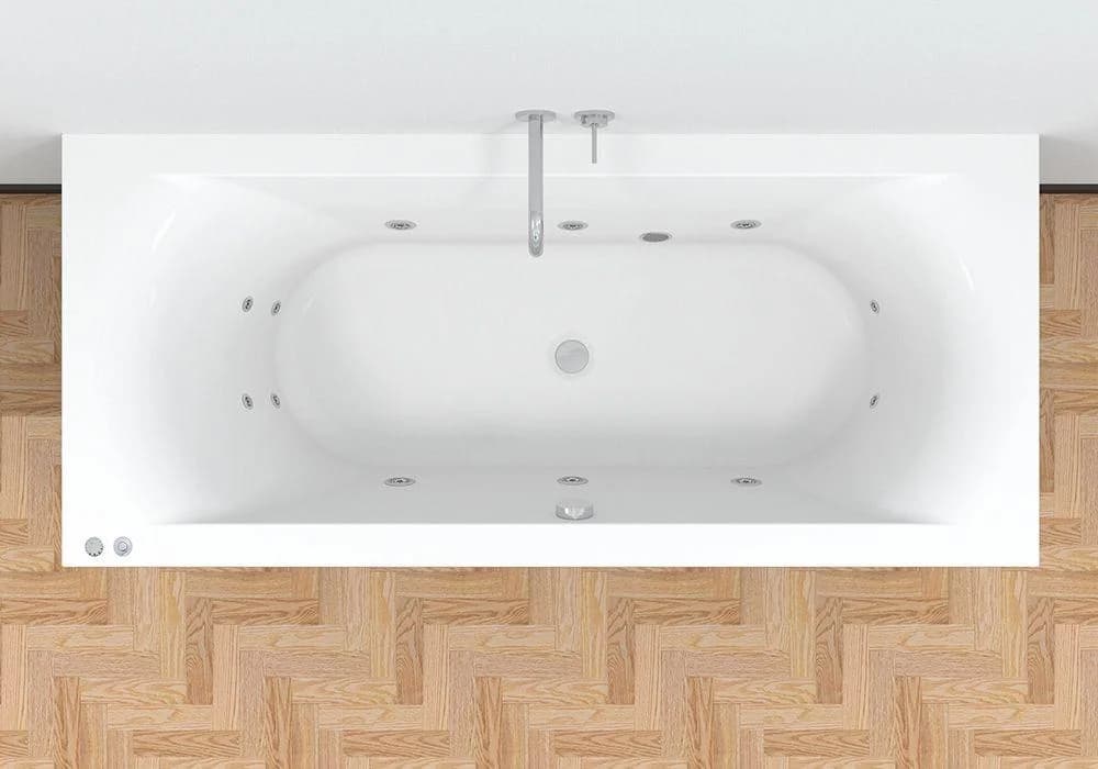 Riho Whirlpool Badewanne Lima 170x75 EASYPOOL 3.1 mechanisch Weiß