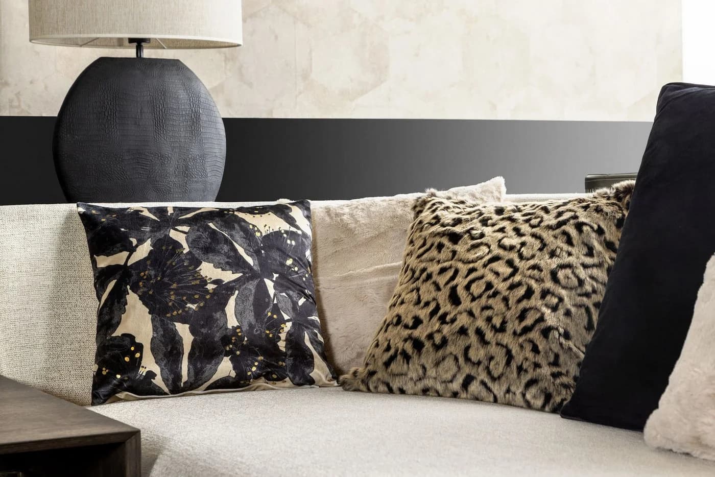 Dutch Decor Kissenhülle Leo 'Keyan' Animalprint Braun - Bild 4