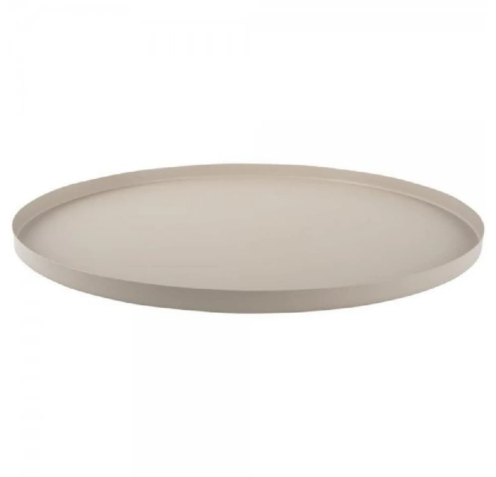 Present Time Dekotablett Round Iron Warm Grey 39,5cm - Bild 2