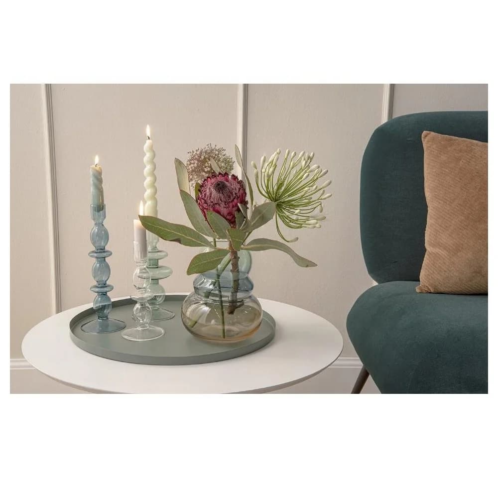 Present Time Dekotablett Round Iron Warm Grey 39,5cm - Bild 3