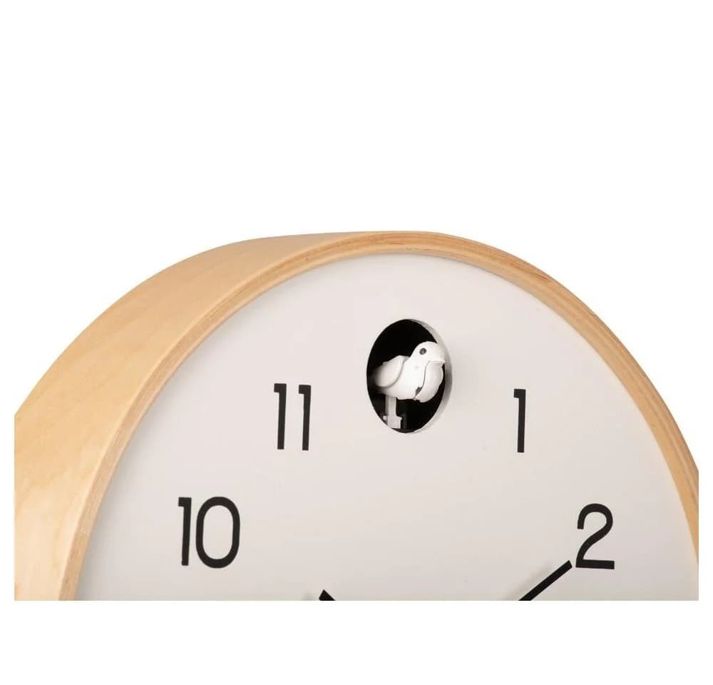 Karlsson Wanduhr Natural Cuckoo Birke Weiß - Bild 4