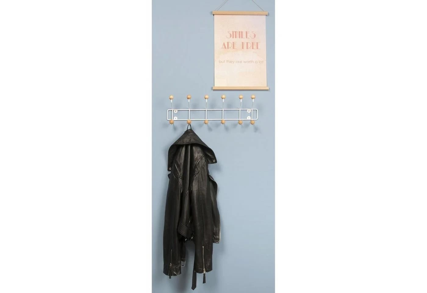 Present Time Garderobenhaken Saturnus Garderobe mit 12 Haken Braun