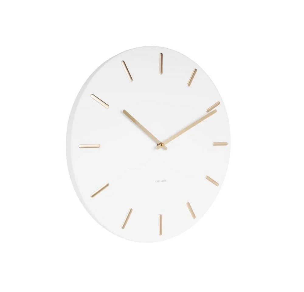 Karlsson Uhr Wanduhr Charm Weiß 45cm