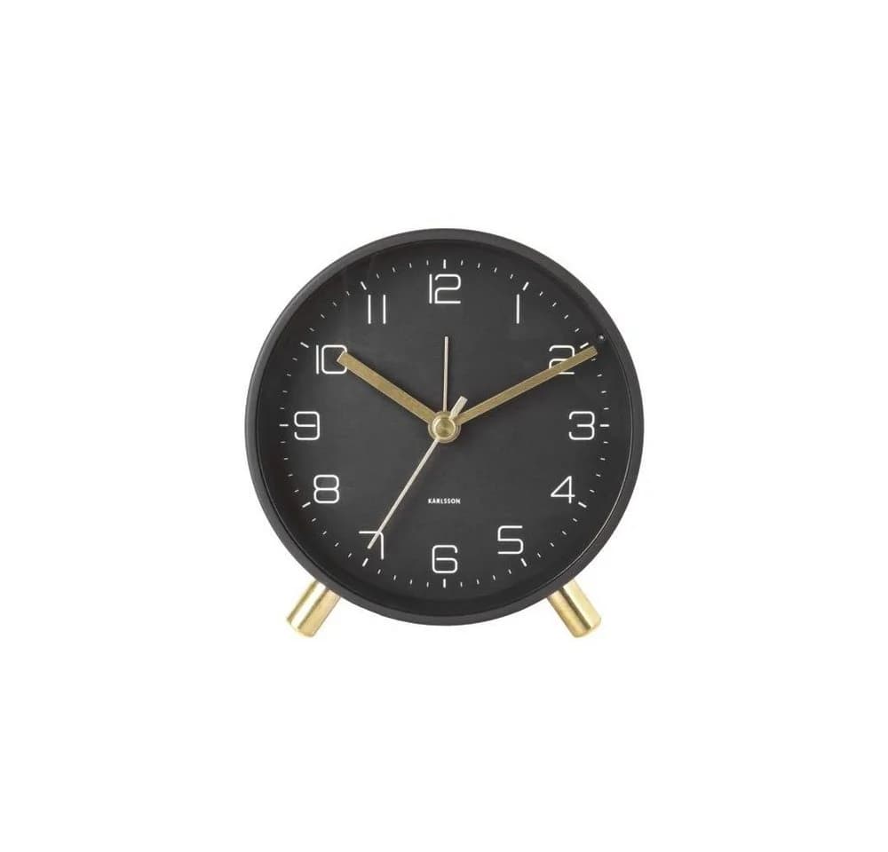 Karlsson Wecker Lofty Mattschwarz - Eleganter Tischwecker