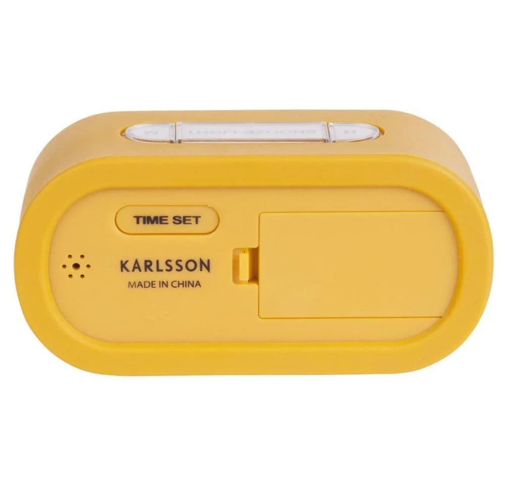 Karlsson Wecker Gummy Rubberized Ocker Yellow 14cm - Bild 3