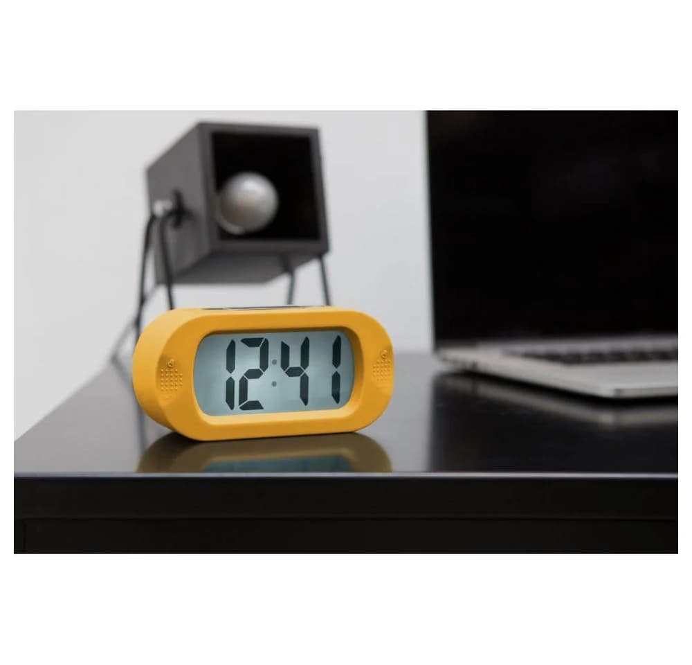 Karlsson Wecker Gummy Rubberized Ocker Yellow 14cm - Bild 4