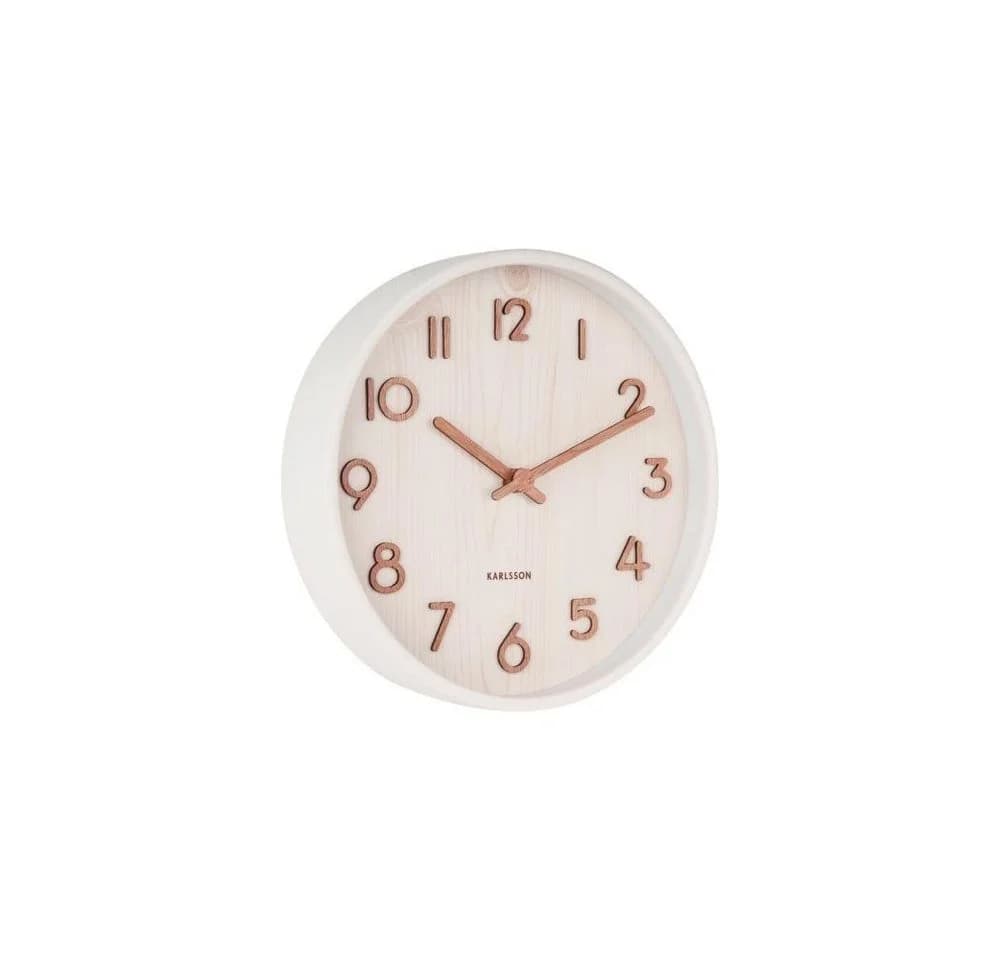 Karlsson Wanduhr Pure Weiß (S)