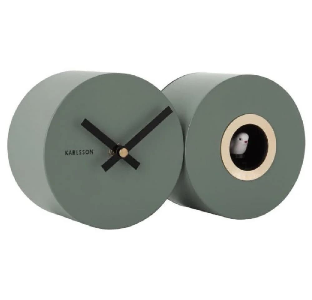 Karlsson Wanduhr Duo Cuckoo Matt Jungle Green - Bild 2