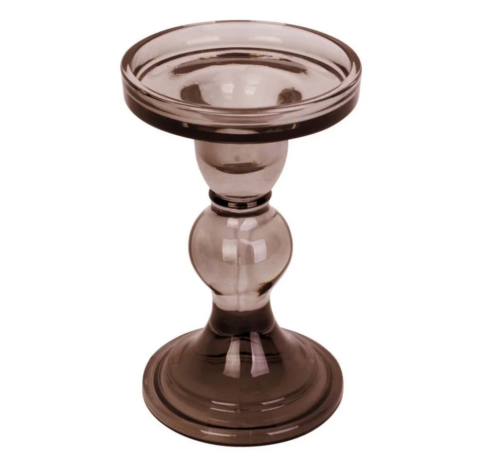 Present Time Kerzenlaterne MOSS Glas braun