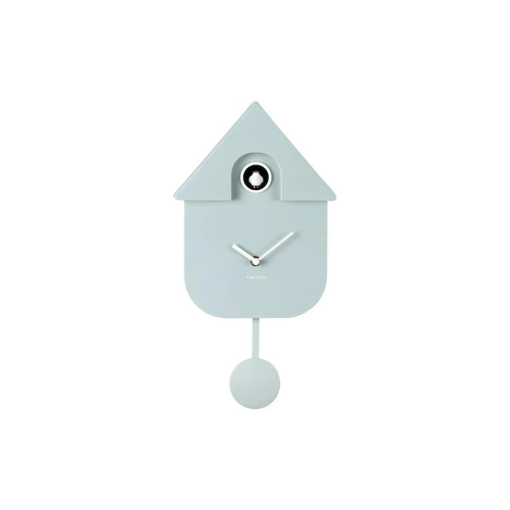 Karlsson Wanduhr Modern Cuckoo Hellblau Kunststoff