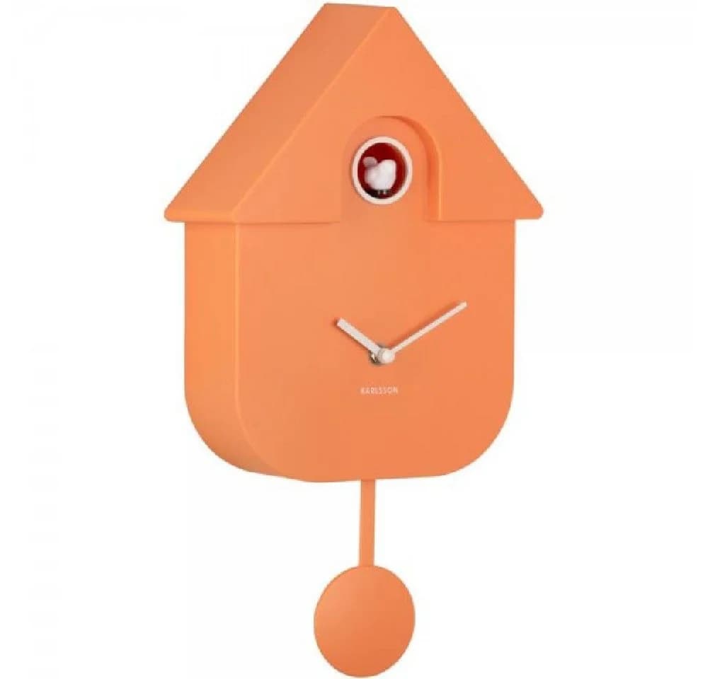 Karlsson Wanduhr Modern Cuckoo Soft Orange - Bild 2