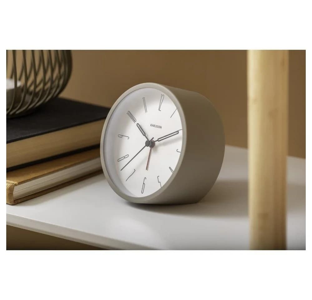 Karlsson Wecker Belle Numbers Warm Grey Eisen