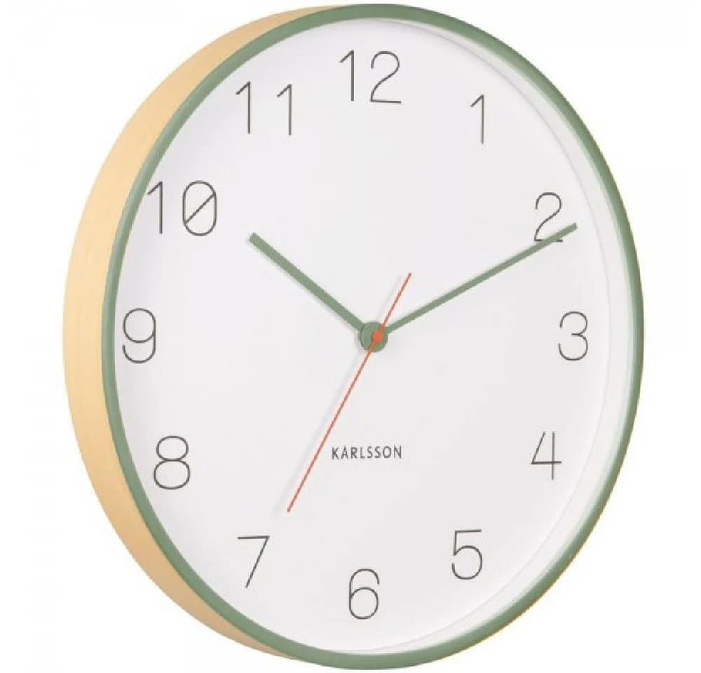 Karlsson Wanduhr Joy Wood Dunkelgrün 40cm - Bild 2