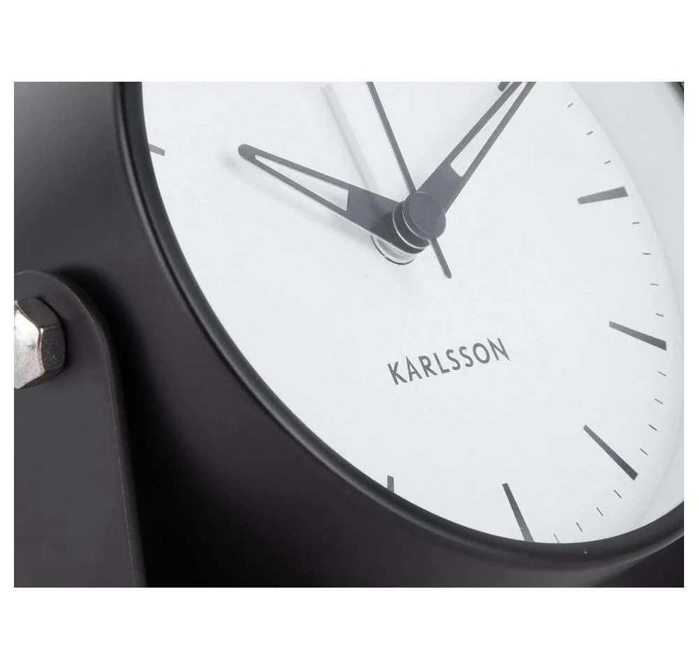 Karlsson Wecker Calm Metal Schwarz - Bild 3